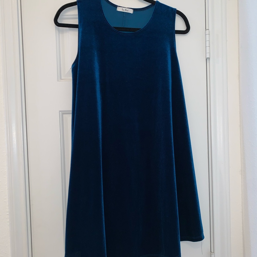 Velvet tunic dress
